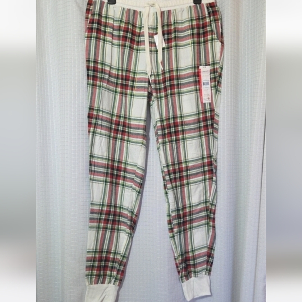 Secret Treasures Plaid Pajama Pants - Red, Green, White Size Small NWT